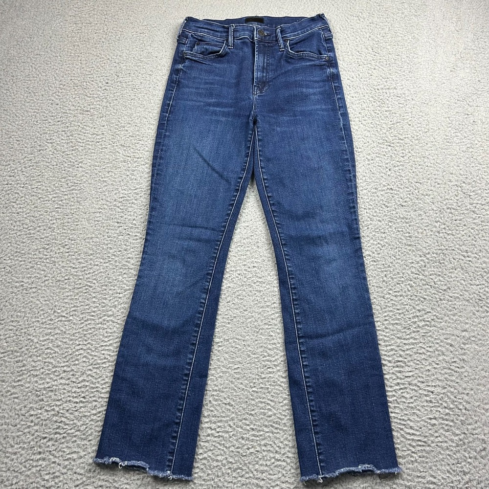 MOTHER Women’s Dark Blue Cropped Ankle Jeans